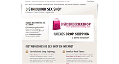 Desktop Screenshot of distribuidorsexshop.com